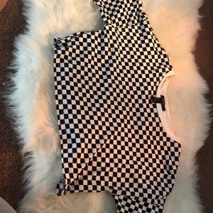 Checkered Crop Top